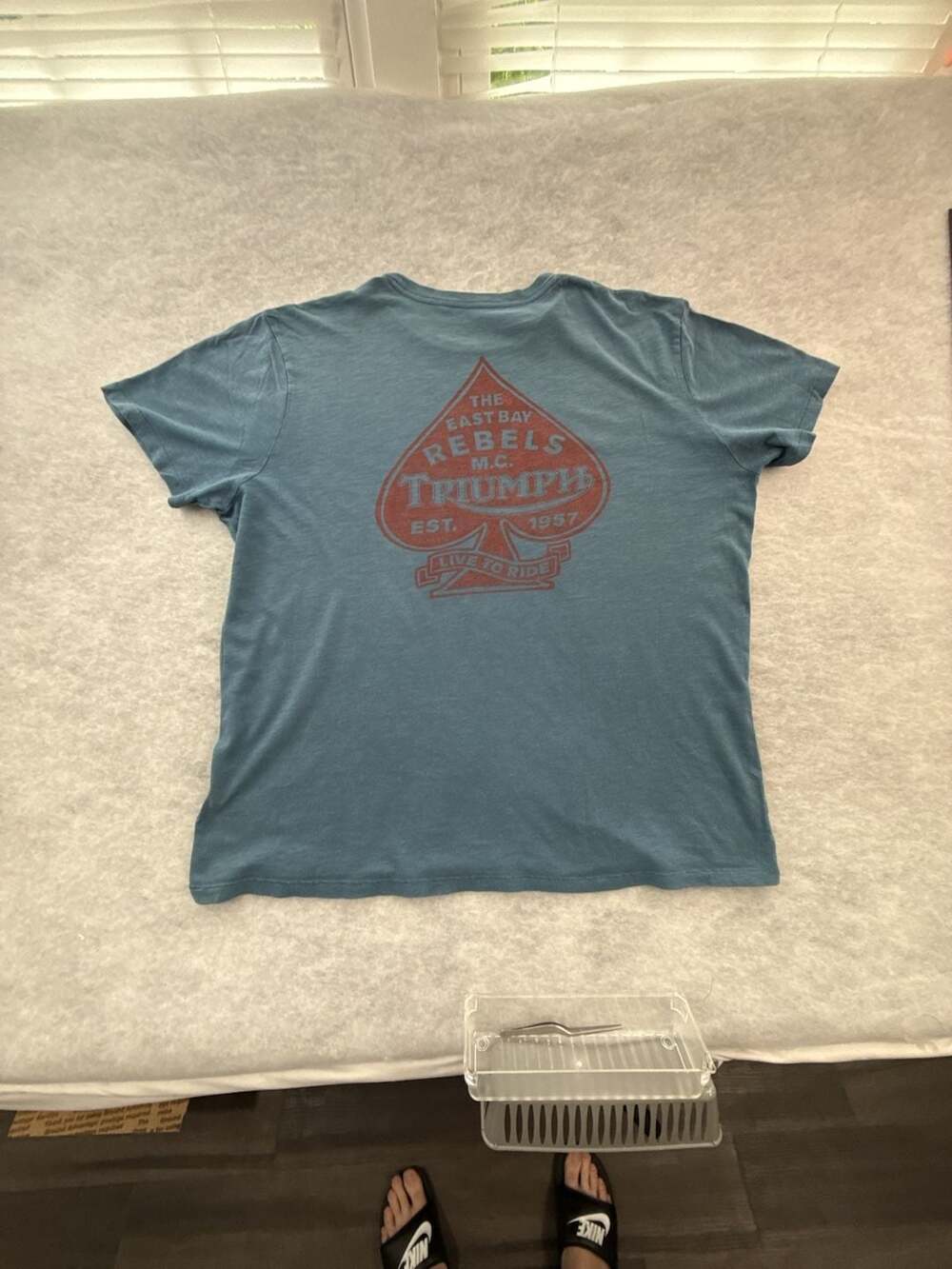 Lucky Brand Triumph East Bay Rebels Motorcycle Club Graphic T-Shirt XXL Riding